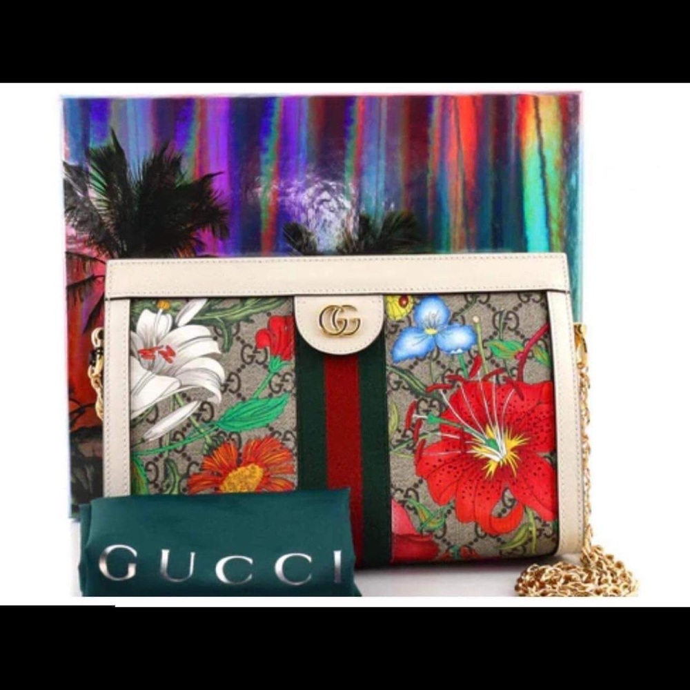 Authentic Gucci medium Ophidia Flora